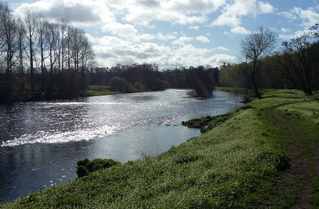 View along the River Tweed, Scottish Borders