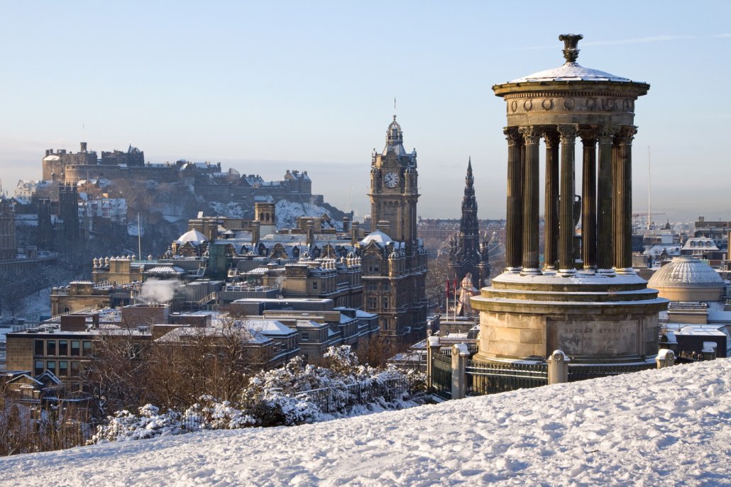 Edinburgh in the snow